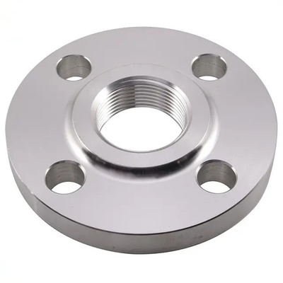 ASME B16.5 फोर्जिंग A105N उठा हुआ फेस कार्बन स्टील NPT / BSPT थ्रेडेड निकला हुआ किनारा