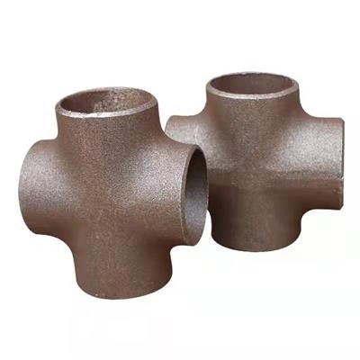 ASME B16.9 कार्बन स्टील पाइप फिटिंग A234WPB सीमलेस पाइप क्रॉस फिटिंग