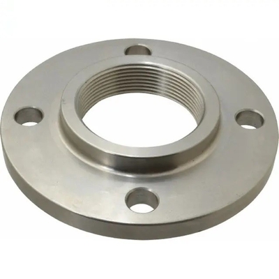 ASME B16.5 फोर्जिंग A105N उठा हुआ फेस कार्बन स्टील NPT / BSPT थ्रेडेड निकला हुआ किनारा